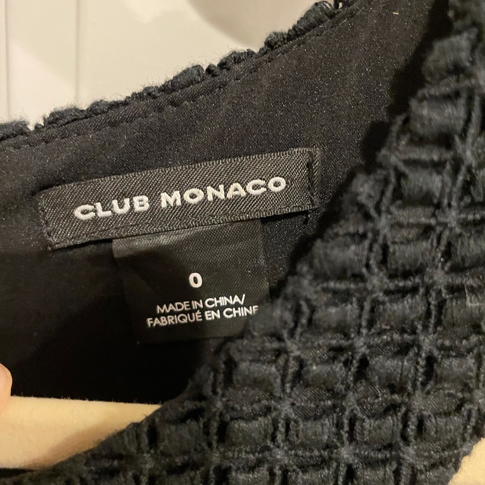 Club Monaco Cut Out Little Black Dress Sz 0 - Picture 8 of 9